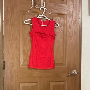 Chic Red Sleeveless Tank Top